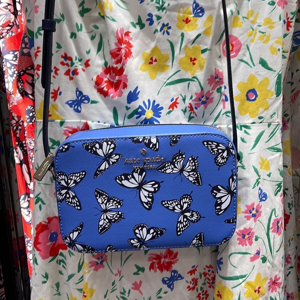 Kate Spade Staci Butterfly Sky Printed Mini Camera Bag, 
Blue Multi 
NWT - Picture 9 of 16